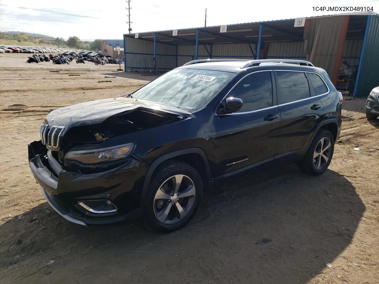 2019 Jeep Cherokee Limited VIN: 1C4PJMDX2KD489104 Lot: 75363704