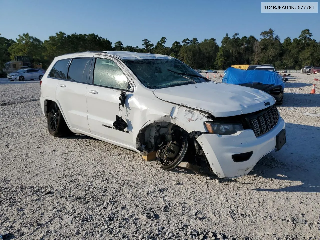 2019 Jeep Grand Cherokee Laredo VIN: 1C4RJFAG4KC577781 Lot: 75425394