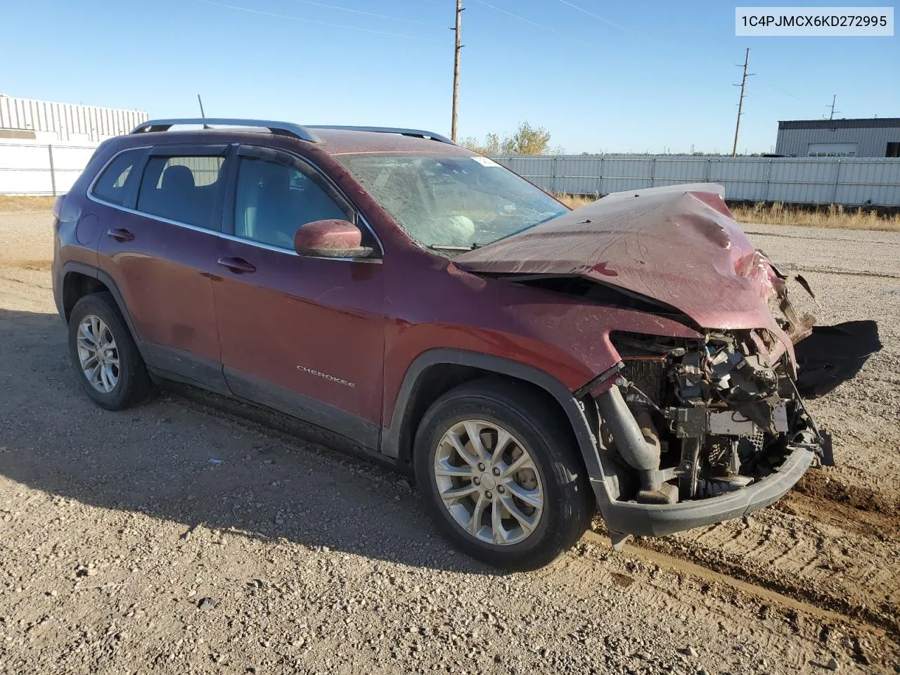 2019 Jeep Cherokee Latitude VIN: 1C4PJMCX6KD272995 Lot: 75450204