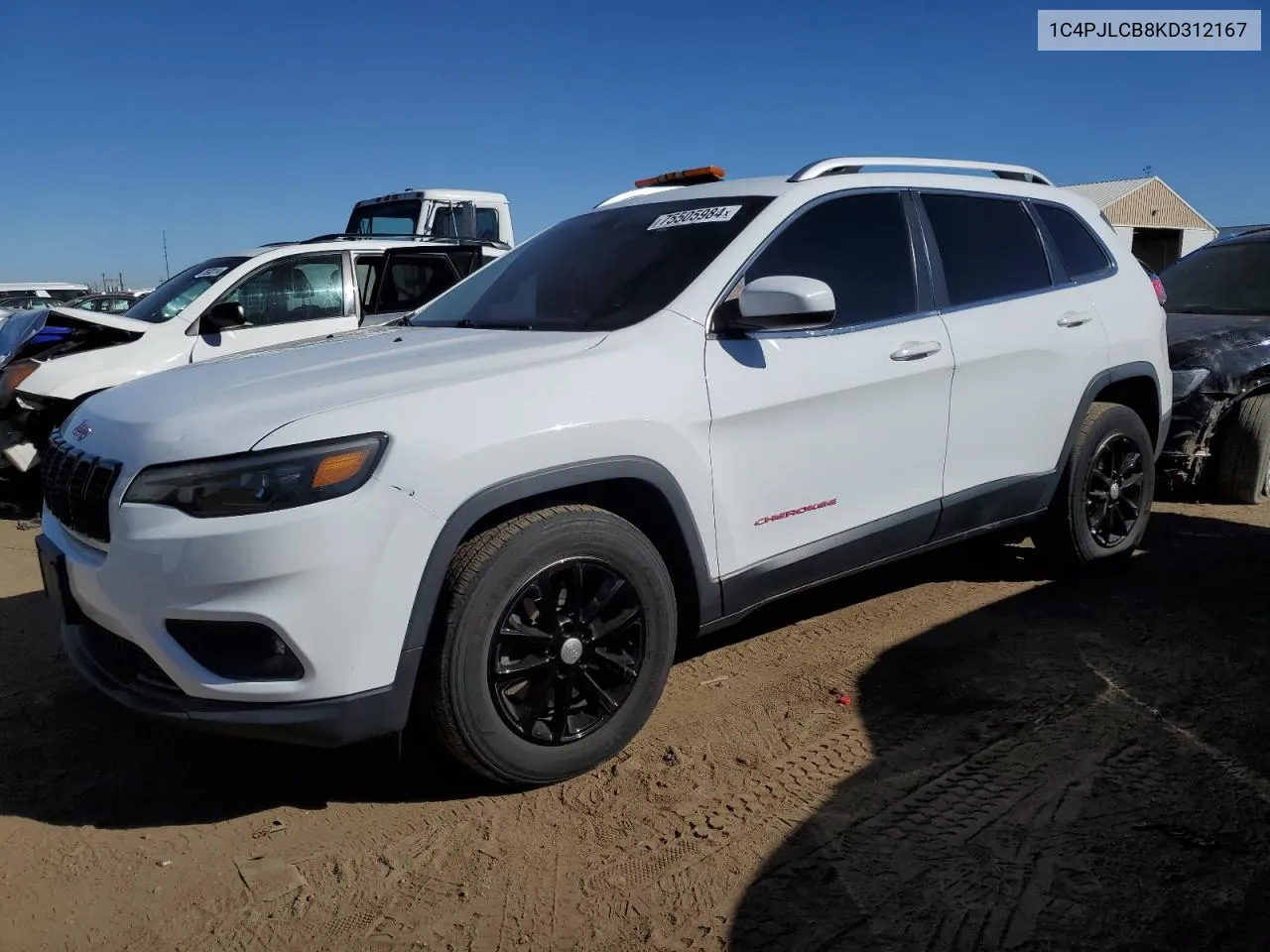 2019 Jeep Cherokee Latitude VIN: 1C4PJLCB8KD312167 Lot: 75505984