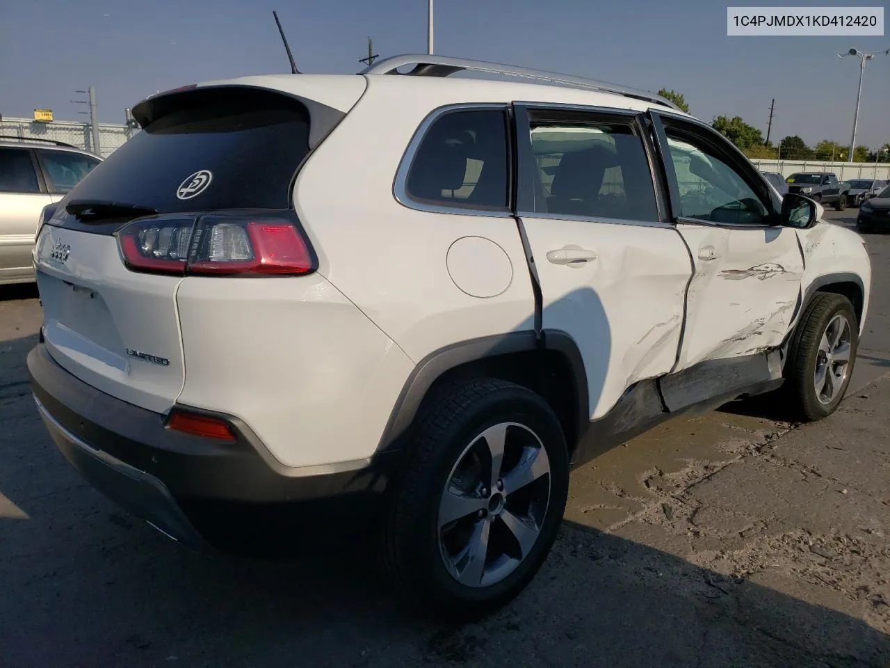 2019 Jeep Cherokee Limited VIN: 1C4PJMDX1KD412420 Lot: 75527734