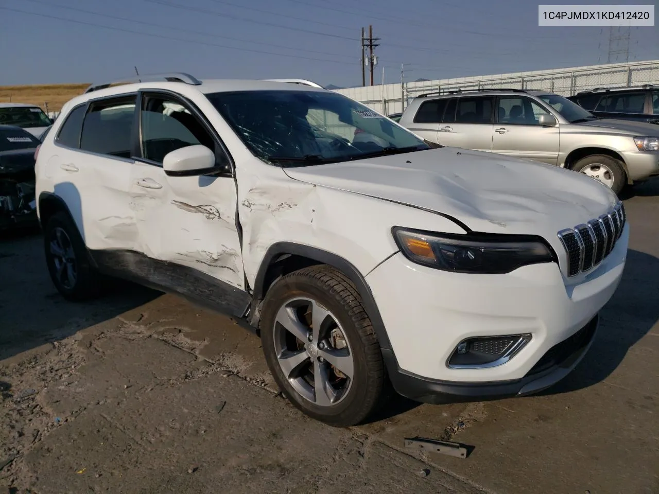 2019 Jeep Cherokee Limited VIN: 1C4PJMDX1KD412420 Lot: 75527734