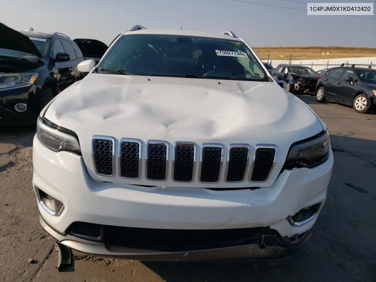 2019 Jeep Cherokee Limited VIN: 1C4PJMDX1KD412420 Lot: 75527734