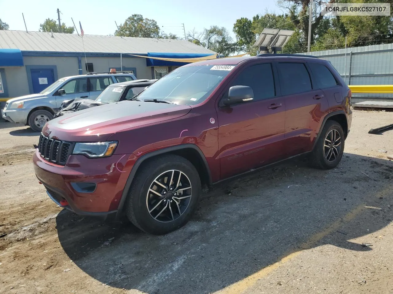 2019 Jeep Grand Cherokee Trailhawk VIN: 1C4RJFLG8KC527107 Lot: 75554984