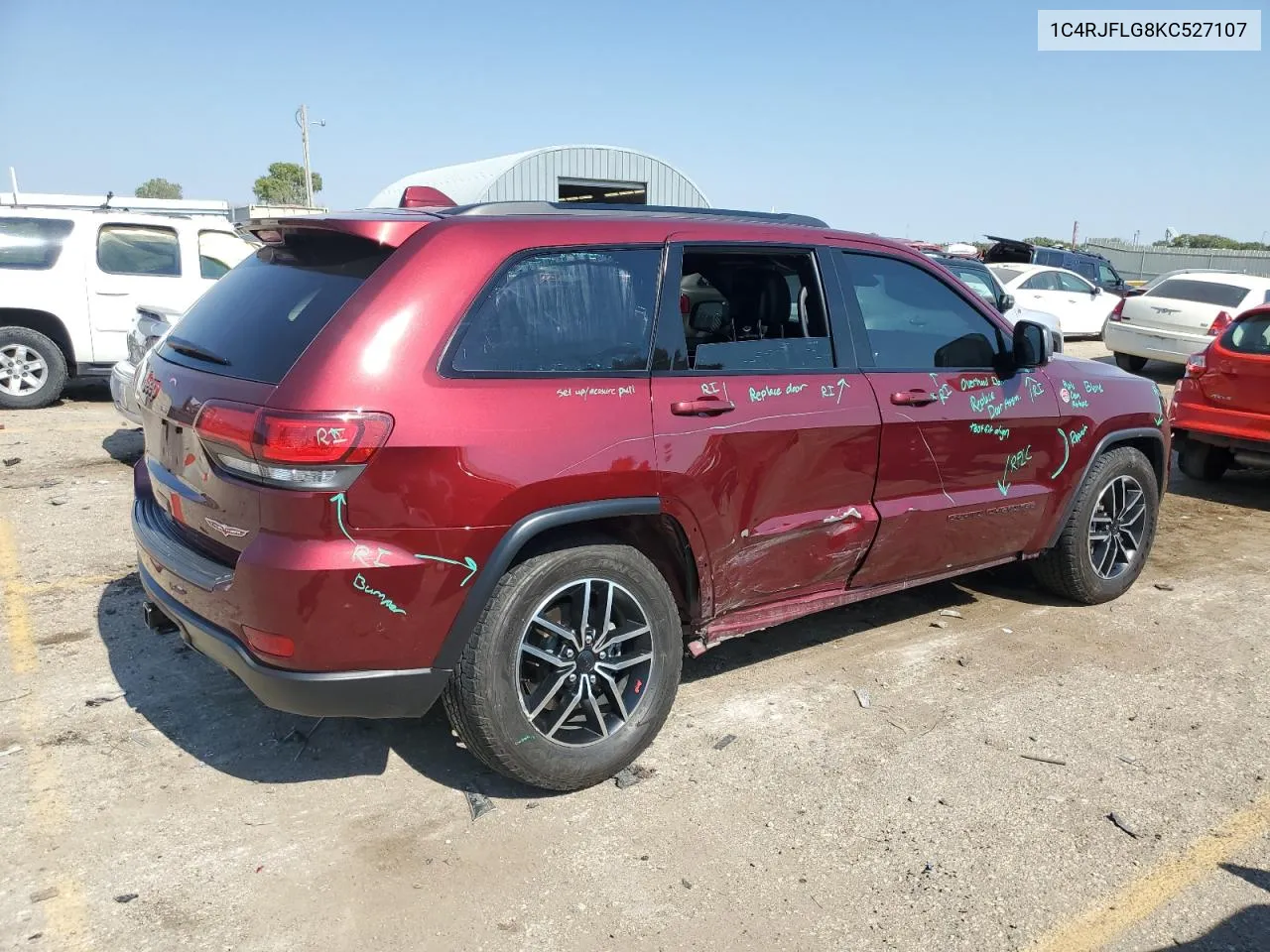 2019 Jeep Grand Cherokee Trailhawk VIN: 1C4RJFLG8KC527107 Lot: 75554984