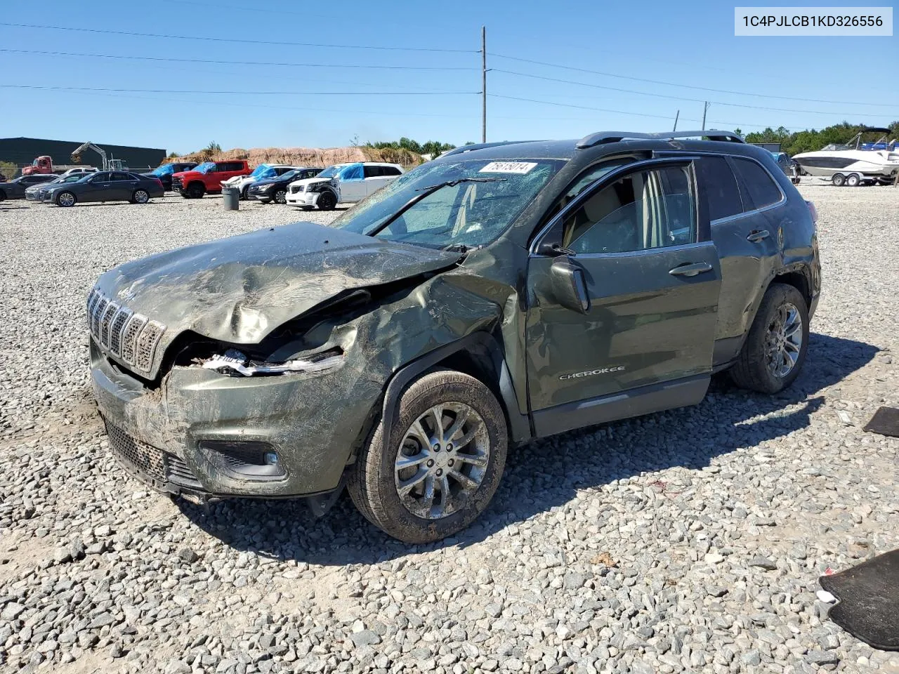 2019 Jeep Cherokee Latitude VIN: 1C4PJLCB1KD326556 Lot: 75615014