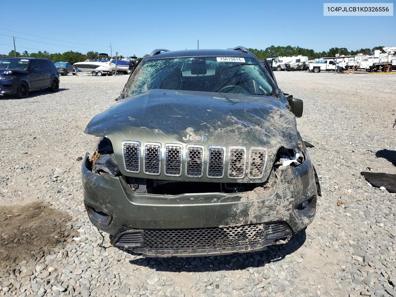 2019 Jeep Cherokee Latitude VIN: 1C4PJLCB1KD326556 Lot: 75615014