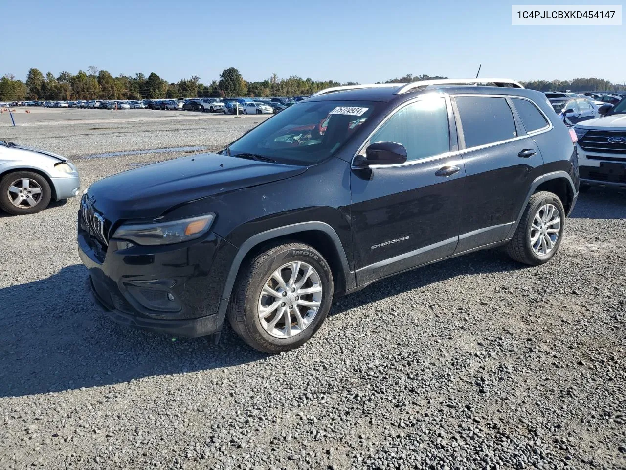 2019 Jeep Cherokee Latitude VIN: 1C4PJLCBXKD454147 Lot: 75724924