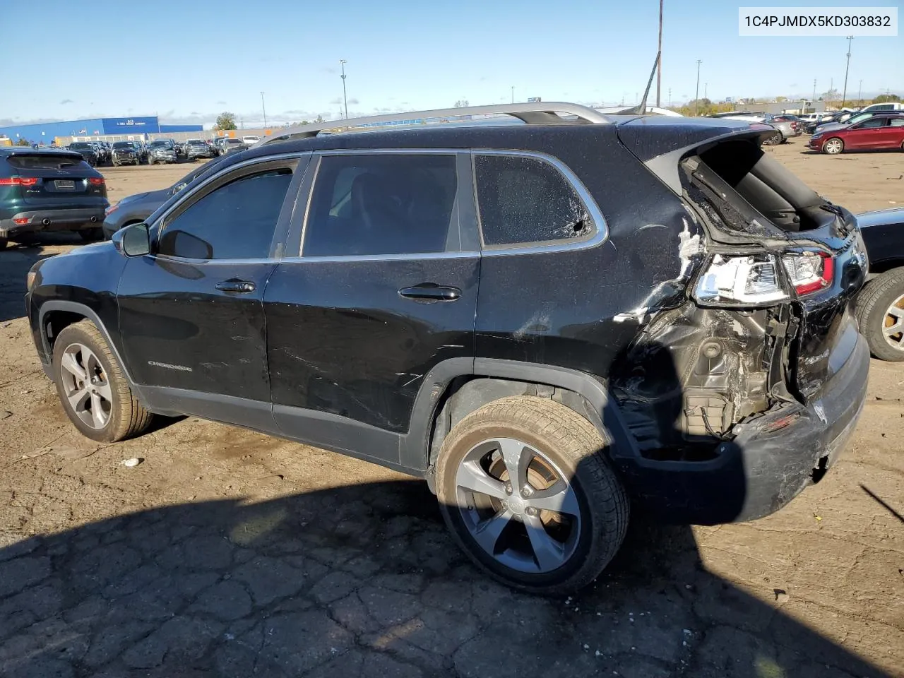 2019 Jeep Cherokee Limited VIN: 1C4PJMDX5KD303832 Lot: 75738154