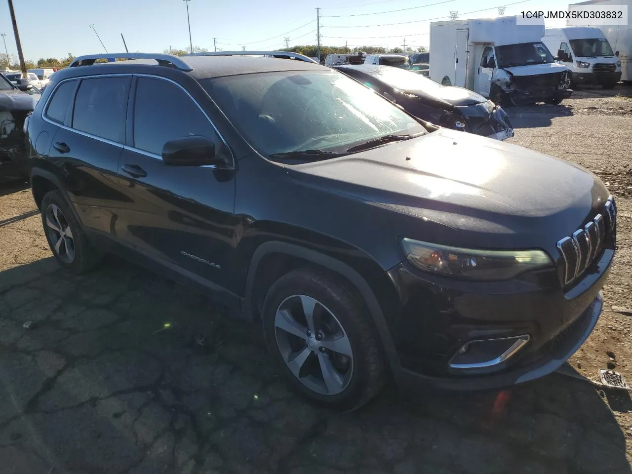 2019 Jeep Cherokee Limited VIN: 1C4PJMDX5KD303832 Lot: 75738154