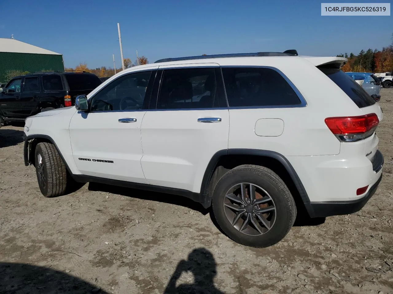 2019 Jeep Grand Cherokee Limited VIN: 1C4RJFBG5KC526319 Lot: 75792624