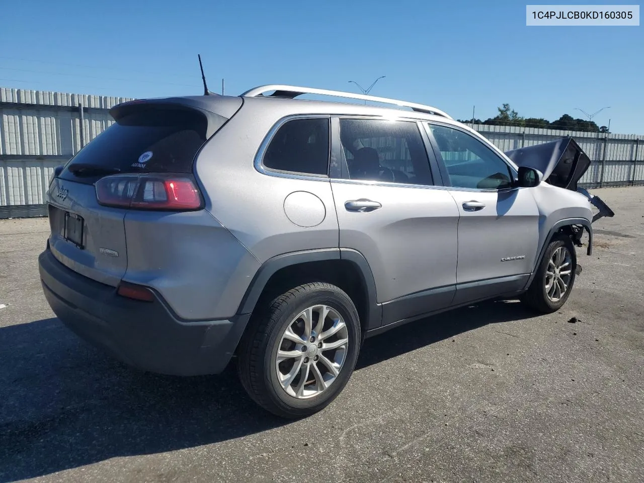 2019 Jeep Cherokee Latitude VIN: 1C4PJLCB0KD160305 Lot: 75866214