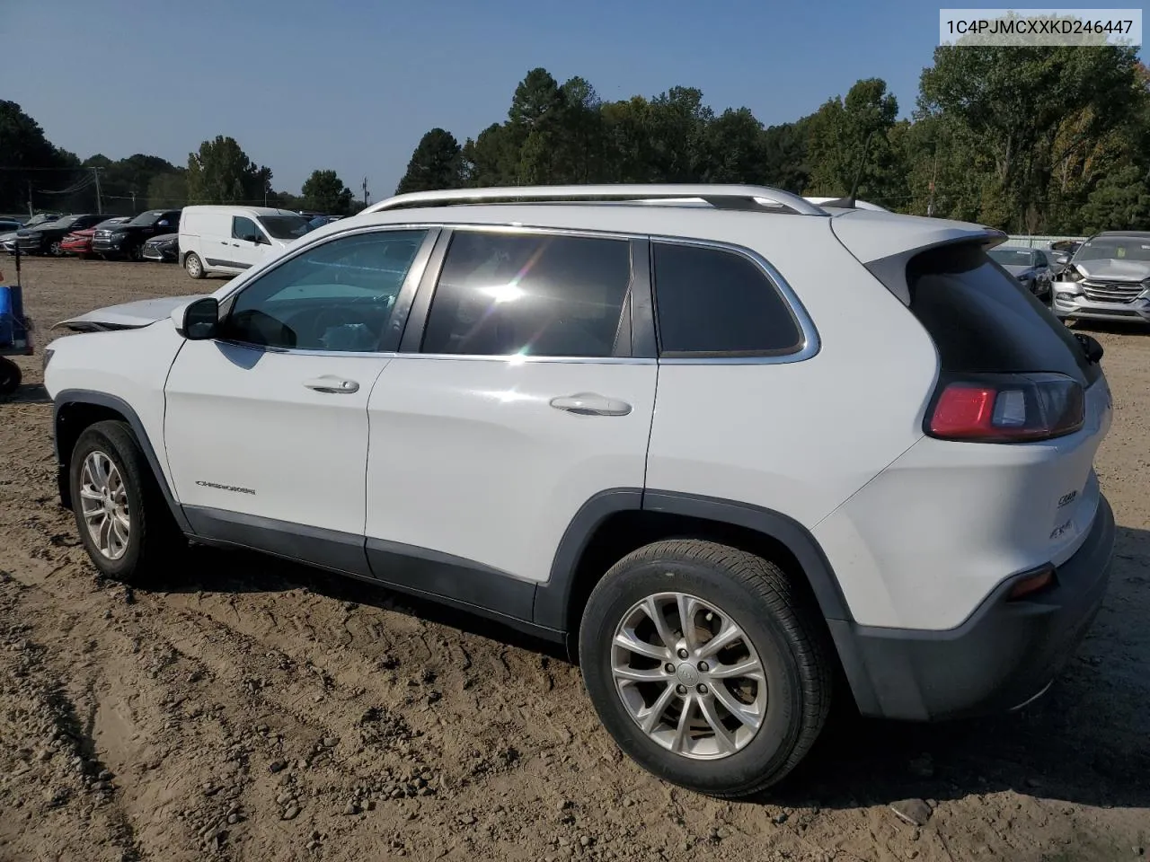 2019 Jeep Cherokee Latitude VIN: 1C4PJMCXXKD246447 Lot: 75877254