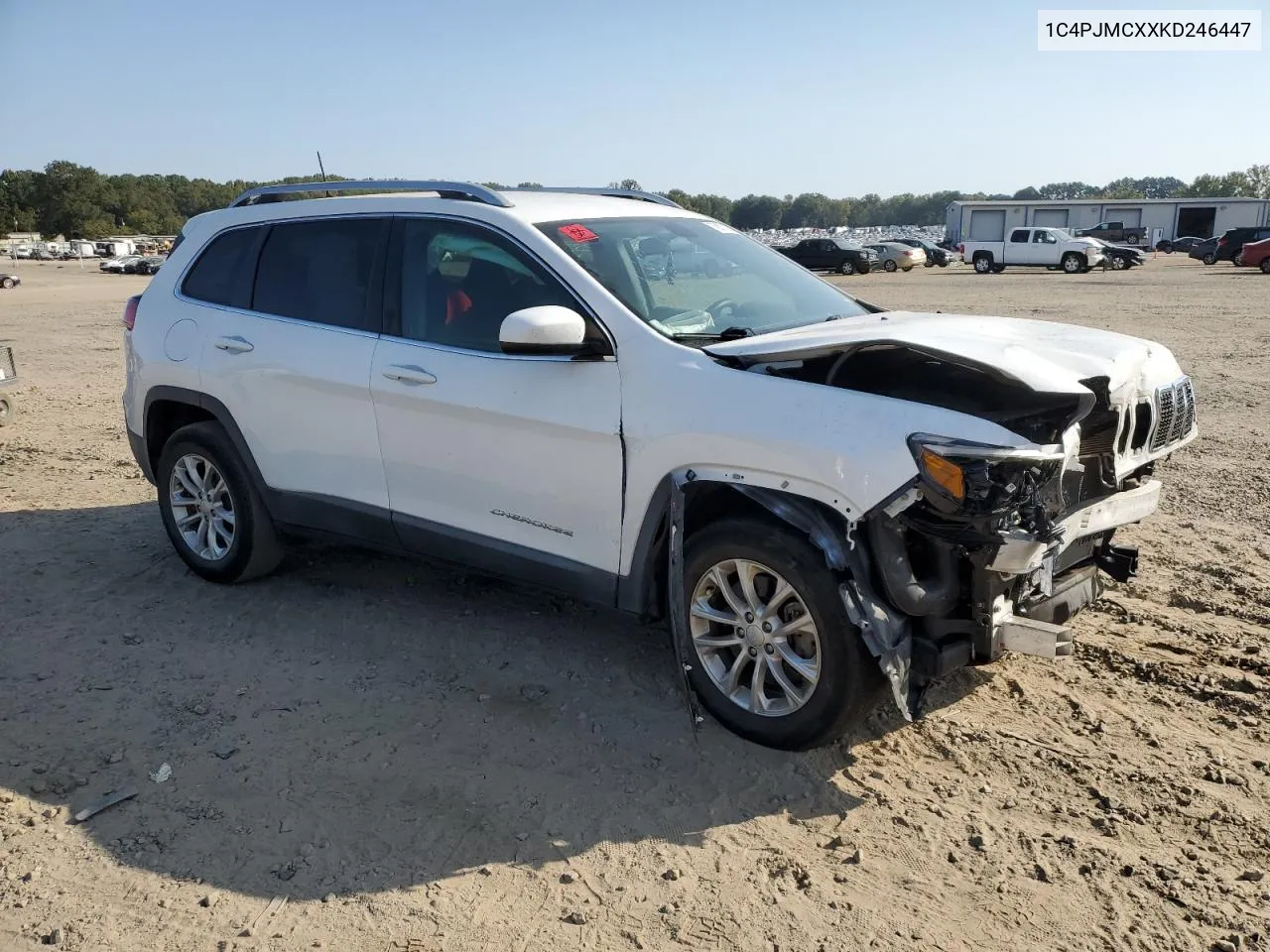 2019 Jeep Cherokee Latitude VIN: 1C4PJMCXXKD246447 Lot: 75877254