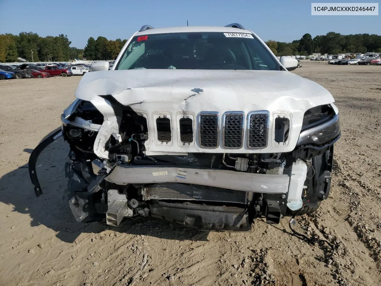 2019 Jeep Cherokee Latitude VIN: 1C4PJMCXXKD246447 Lot: 75877254