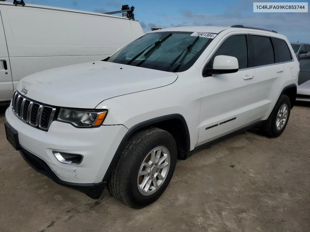 2019 Jeep Grand Cherokee Laredo VIN: 1C4RJFAG9KC853744 Lot: 75901304