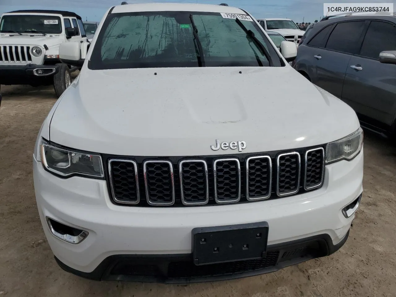 2019 Jeep Grand Cherokee Laredo VIN: 1C4RJFAG9KC853744 Lot: 75901304