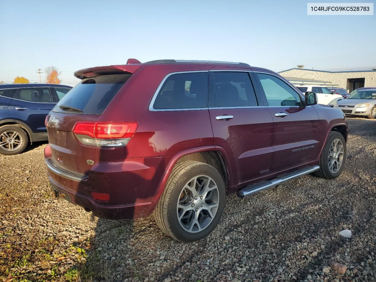 2019 Jeep Grand Cherokee Overland VIN: 1C4RJFCG9KC528783 Lot: 75912854