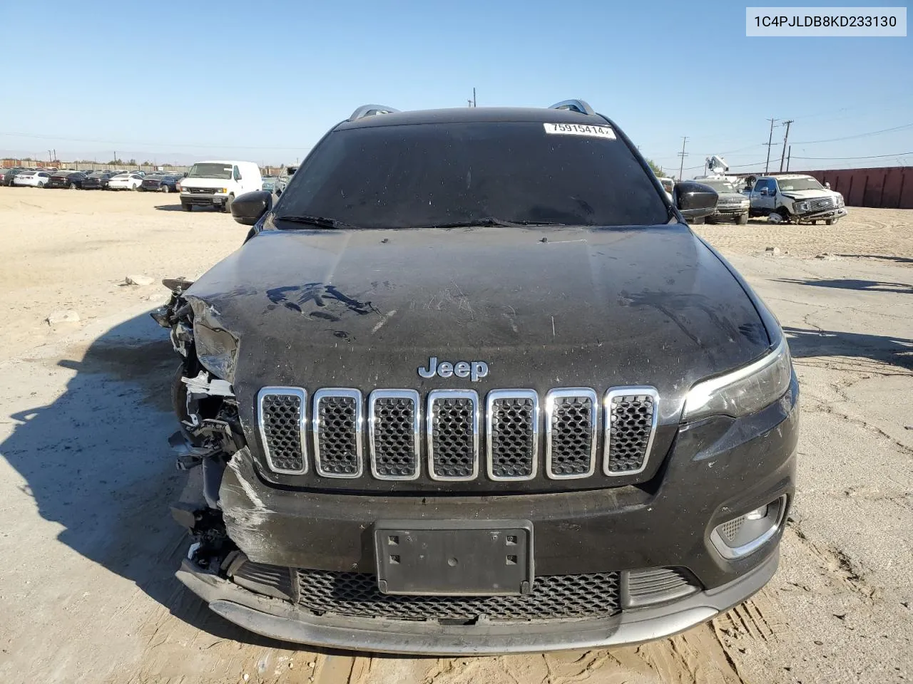 2019 Jeep Cherokee Limited VIN: 1C4PJLDB8KD233130 Lot: 75915414