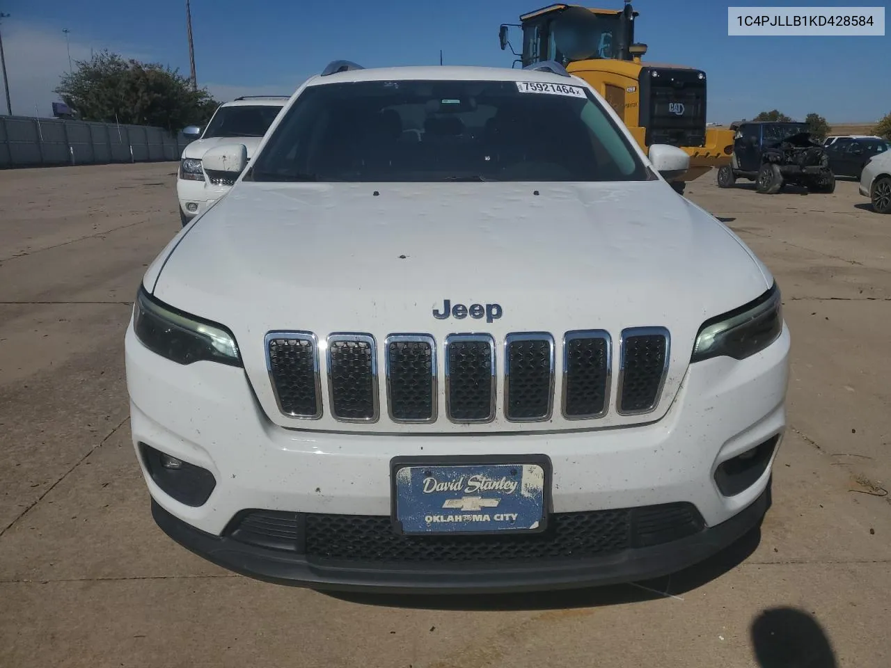 2019 Jeep Cherokee Latitude Plus VIN: 1C4PJLLB1KD428584 Lot: 75921464