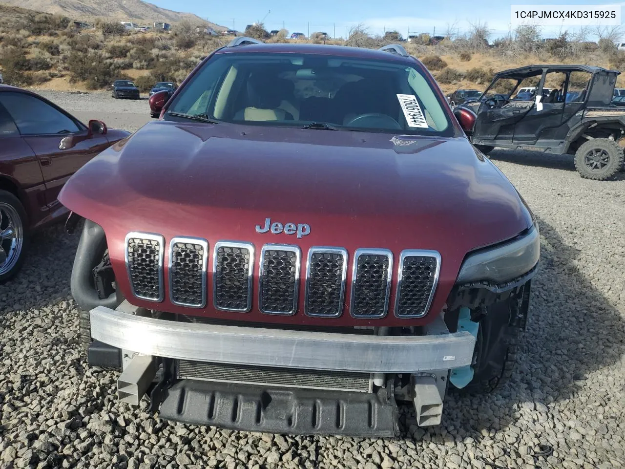 2019 Jeep Cherokee Latitude VIN: 1C4PJMCX4KD315925 Lot: 76067944