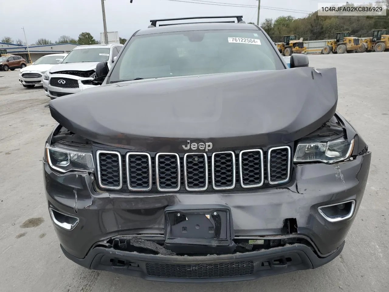 2019 Jeep Grand Cherokee Laredo VIN: 1C4RJFAG2KC836929 Lot: 76122504