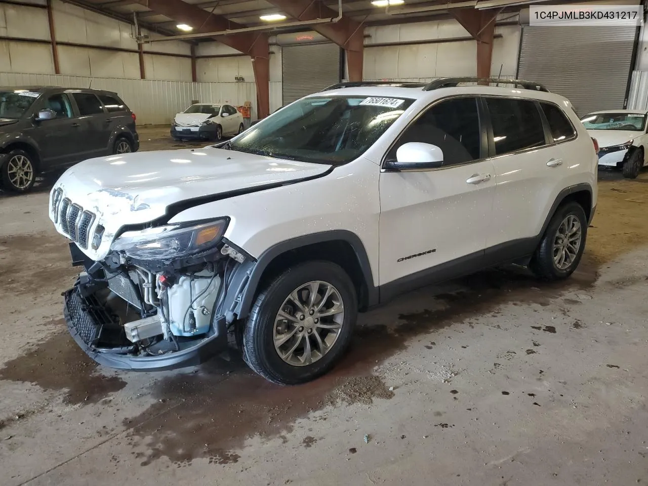 2019 Jeep Cherokee Latitude Plus VIN: 1C4PJMLB3KD431217 Lot: 76501624