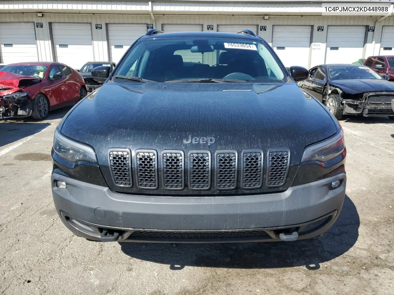 2019 Jeep Cherokee Latitude VIN: 1C4PJMCX2KD448988 Lot: 76533654