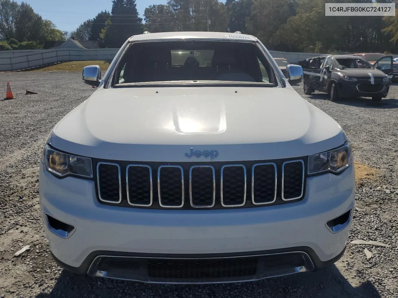 2019 Jeep Grand Cherokee Limited VIN: 1C4RJFBG0KC724127 Lot: 76558224