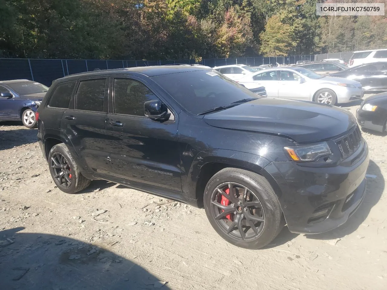 2019 Jeep Grand Cherokee Srt-8 VIN: 1C4RJFDJ1KC750759 Lot: 76587064