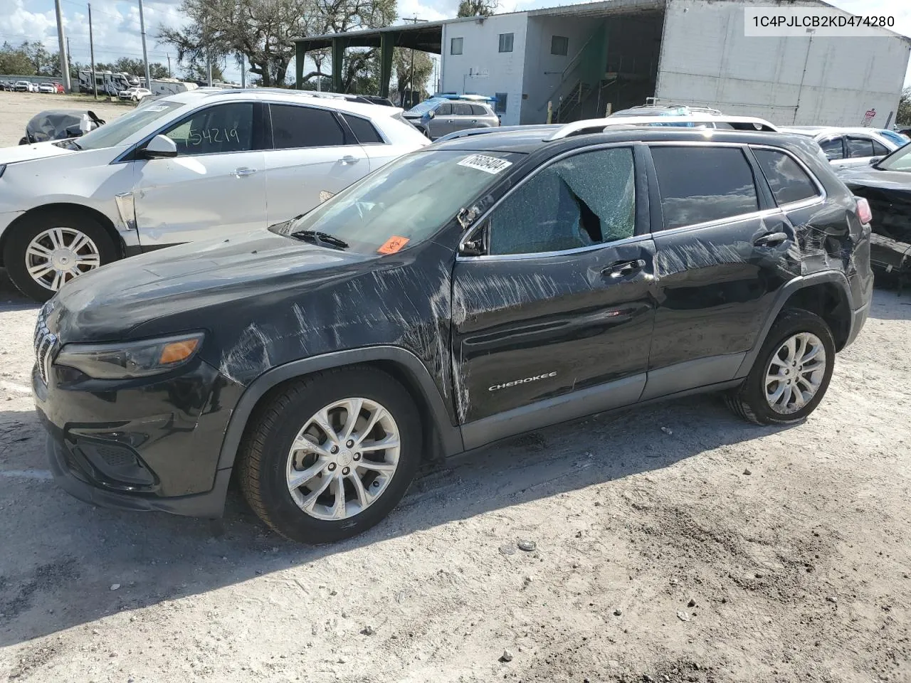 2019 Jeep Cherokee Latitude VIN: 1C4PJLCB2KD474280 Lot: 76606404