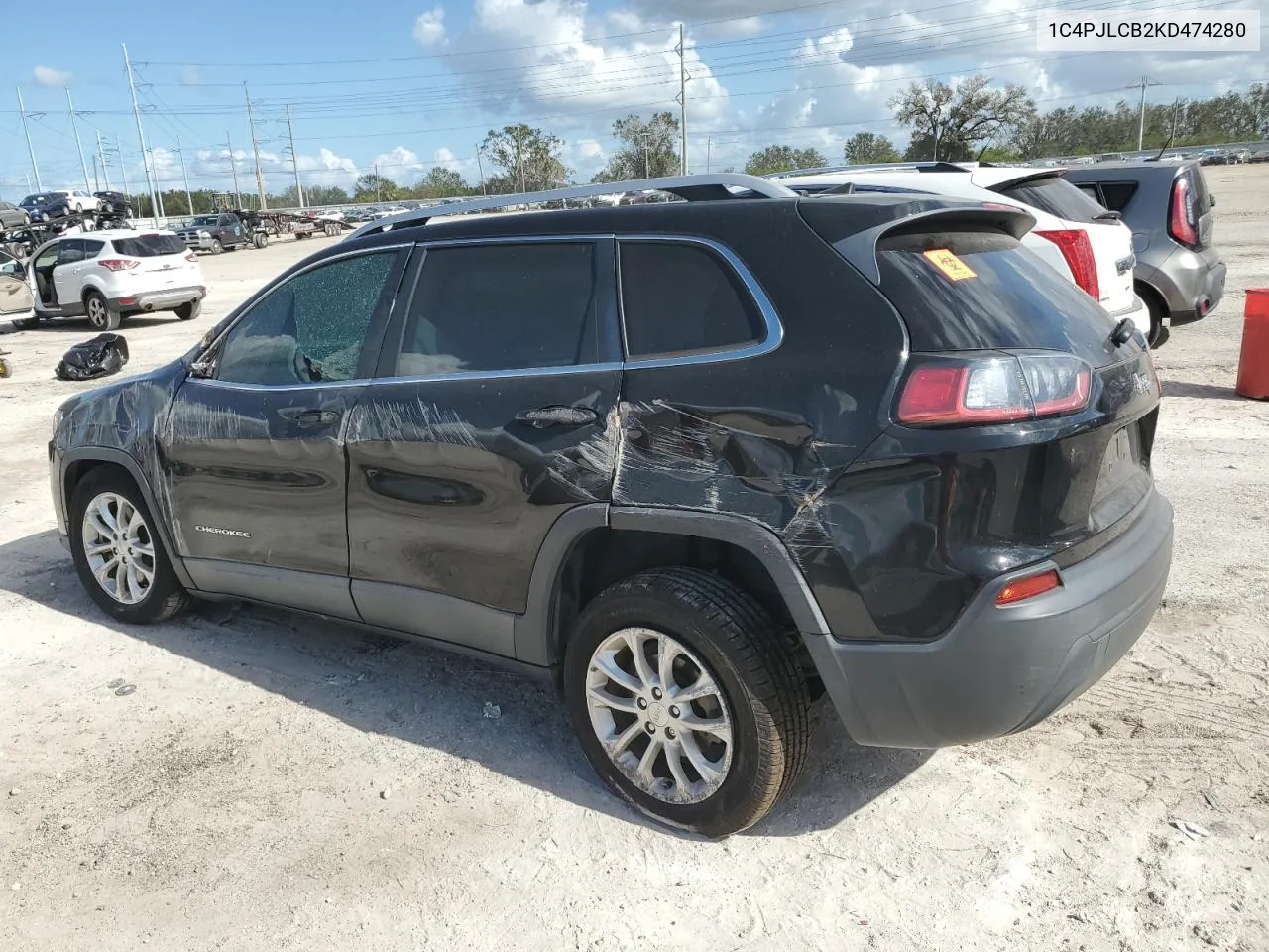 2019 Jeep Cherokee Latitude VIN: 1C4PJLCB2KD474280 Lot: 76606404