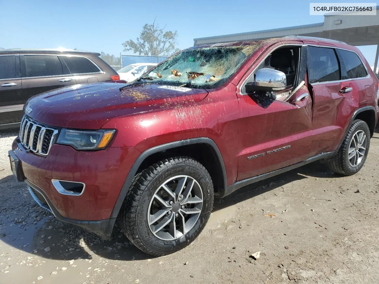 2019 Jeep Grand Cherokee Limited VIN: 1C4RJFBG2KC756643 Lot: 76628014