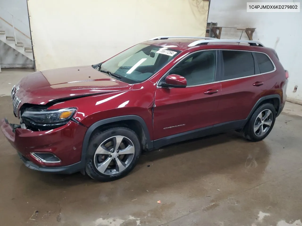 2019 Jeep Cherokee Limited VIN: 1C4PJMDX6KD279802 Lot: 76677294