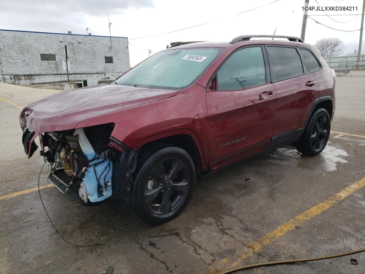 2019 Jeep Cherokee Latitude Plus VIN: 1C4PJLLXXKD384211 Lot: 76692583