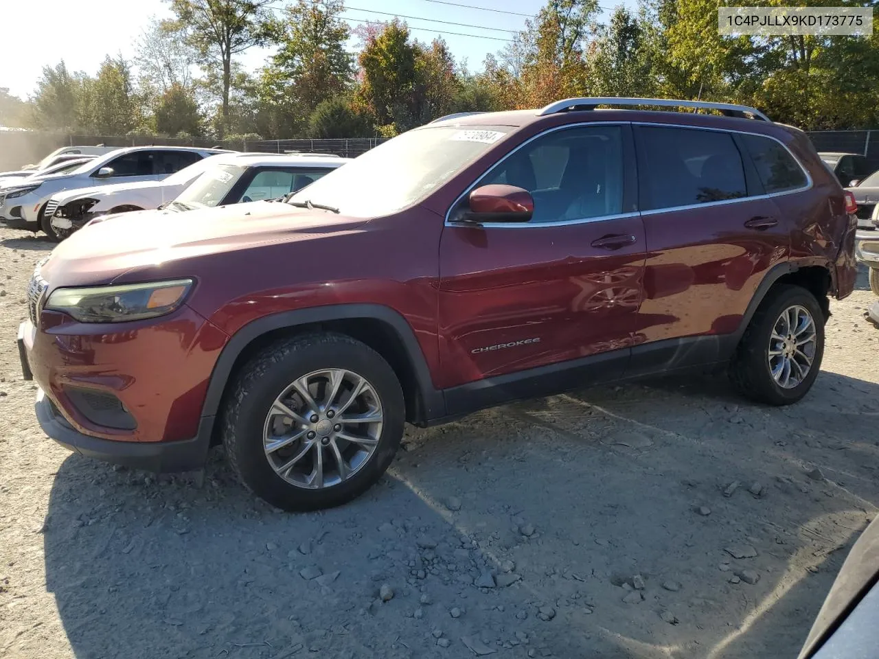 2019 Jeep Cherokee Latitude Plus VIN: 1C4PJLLX9KD173775 Lot: 76720984