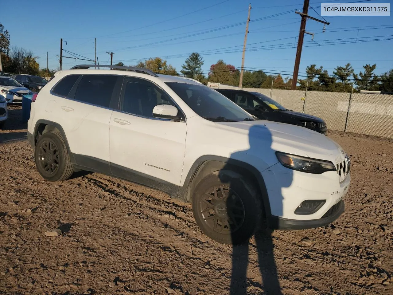 2019 Jeep Cherokee Latitude VIN: 1C4PJMCBXKD311575 Lot: 76767434