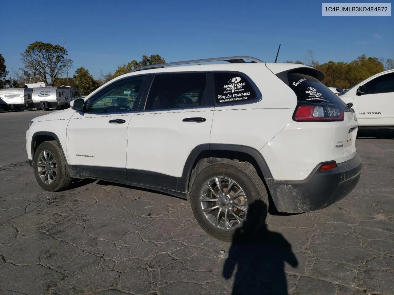 2019 Jeep Cherokee Latitude Plus VIN: 1C4PJMLB3KD484872 Lot: 76782734