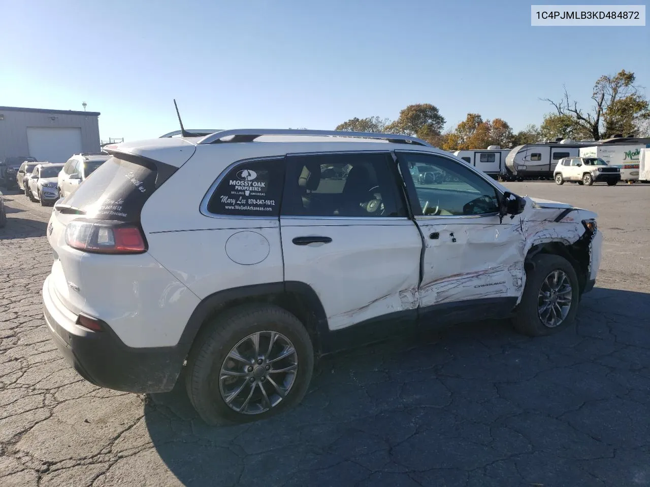 2019 Jeep Cherokee Latitude Plus VIN: 1C4PJMLB3KD484872 Lot: 76782734