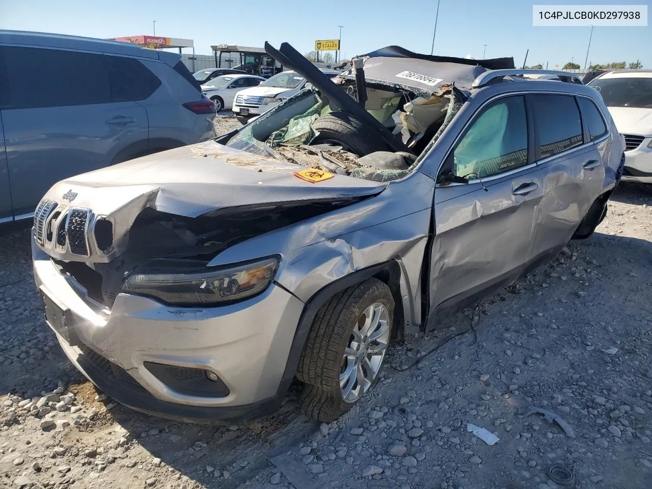 2019 Jeep Cherokee Latitude VIN: 1C4PJLCB0KD297938 Lot: 76816864