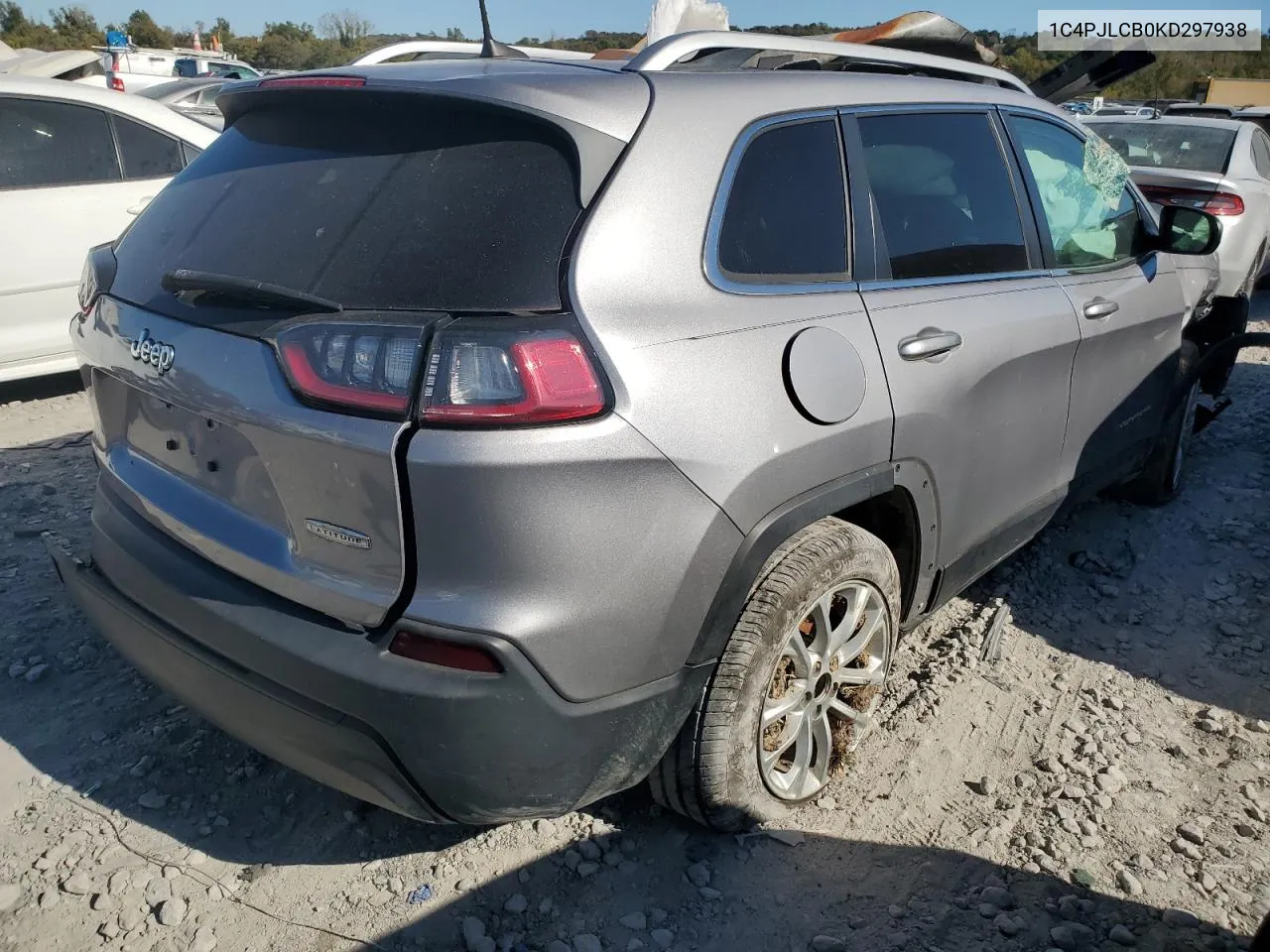 2019 Jeep Cherokee Latitude VIN: 1C4PJLCB0KD297938 Lot: 76816864