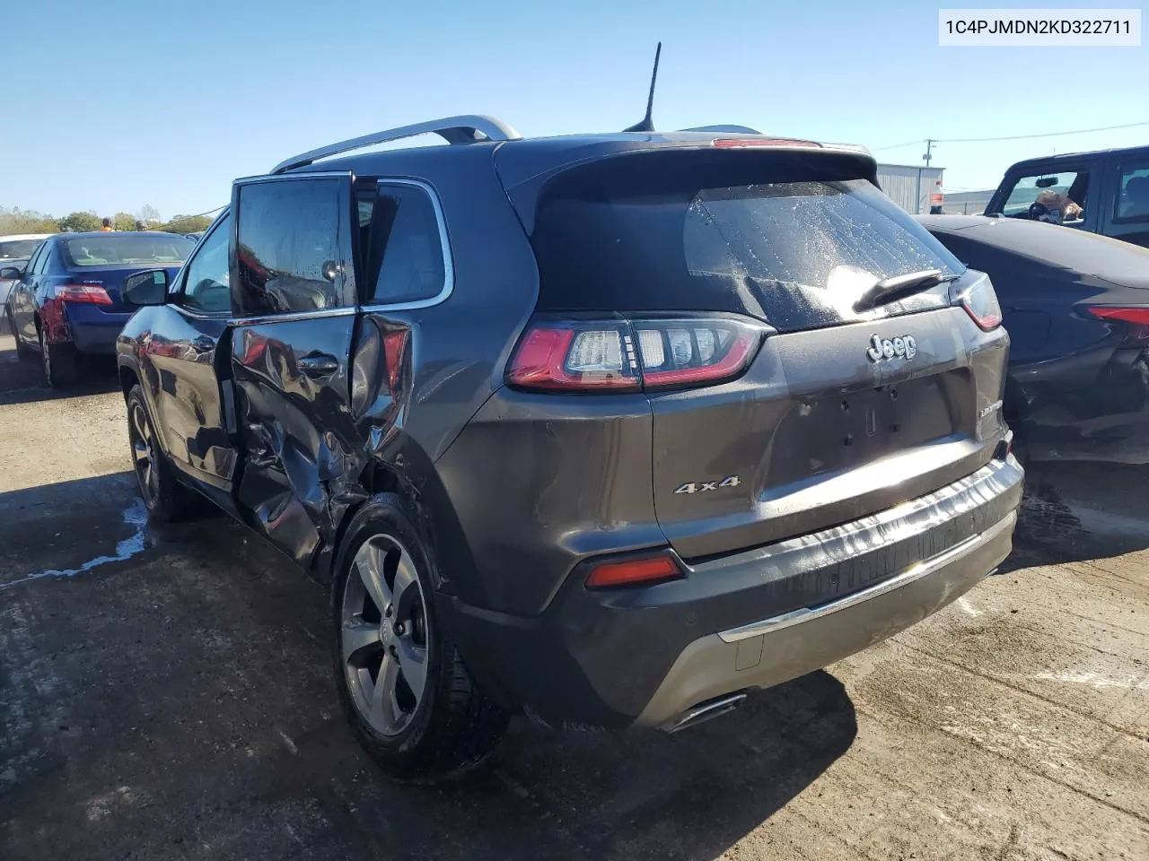 2019 Jeep Cherokee Limited VIN: 1C4PJMDN2KD322711 Lot: 76834414