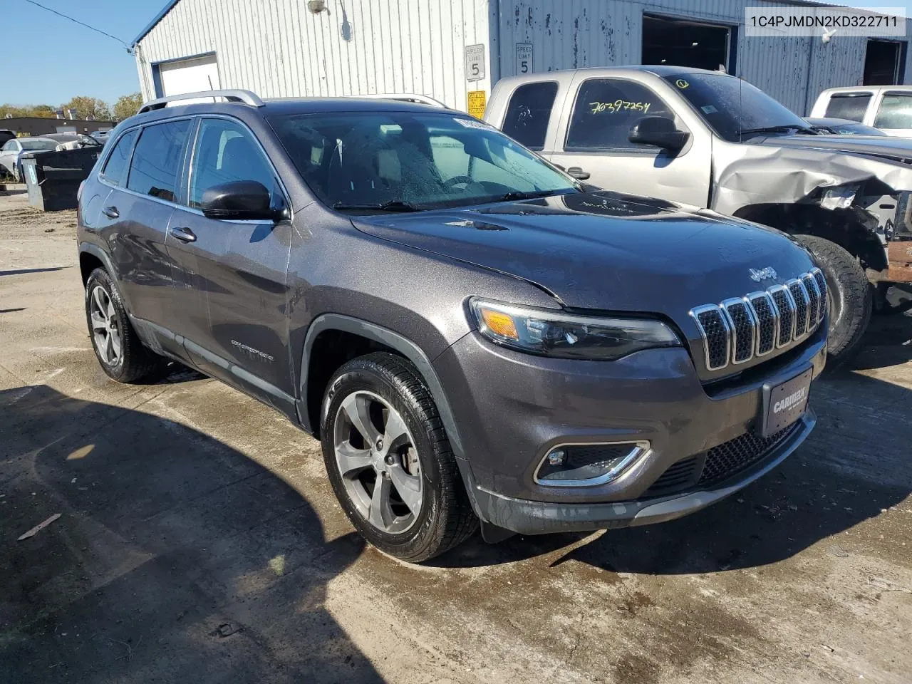 2019 Jeep Cherokee Limited VIN: 1C4PJMDN2KD322711 Lot: 76834414