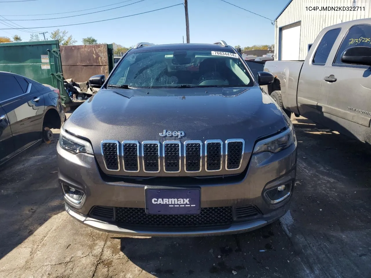 2019 Jeep Cherokee Limited VIN: 1C4PJMDN2KD322711 Lot: 76834414