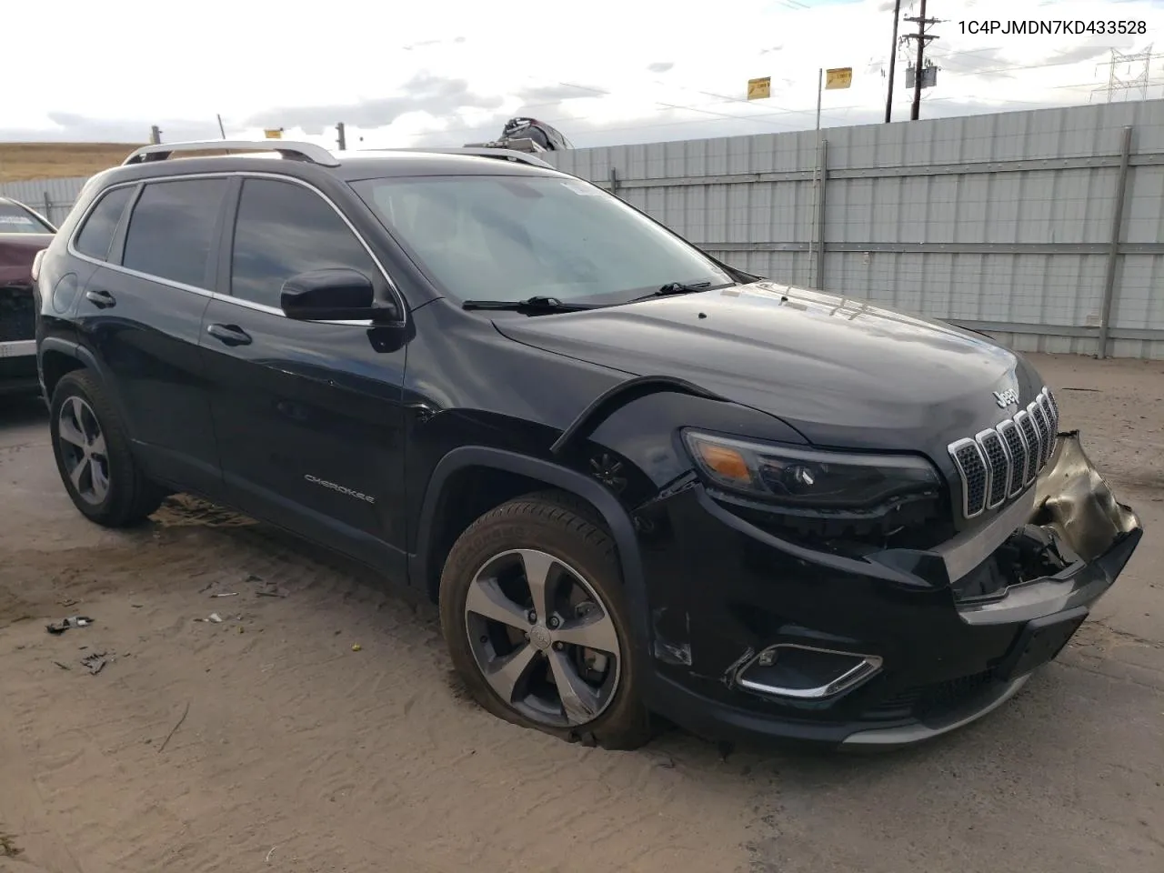 2019 Jeep Cherokee Limited VIN: 1C4PJMDN7KD433528 Lot: 76874174