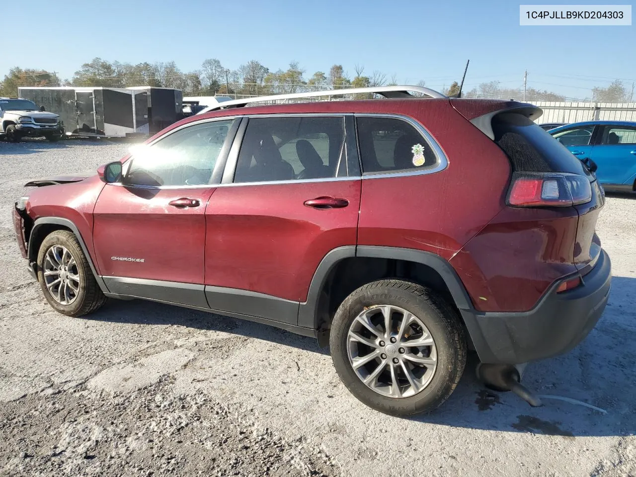 2019 Jeep Cherokee Latitude Plus VIN: 1C4PJLLB9KD204303 Lot: 76938504