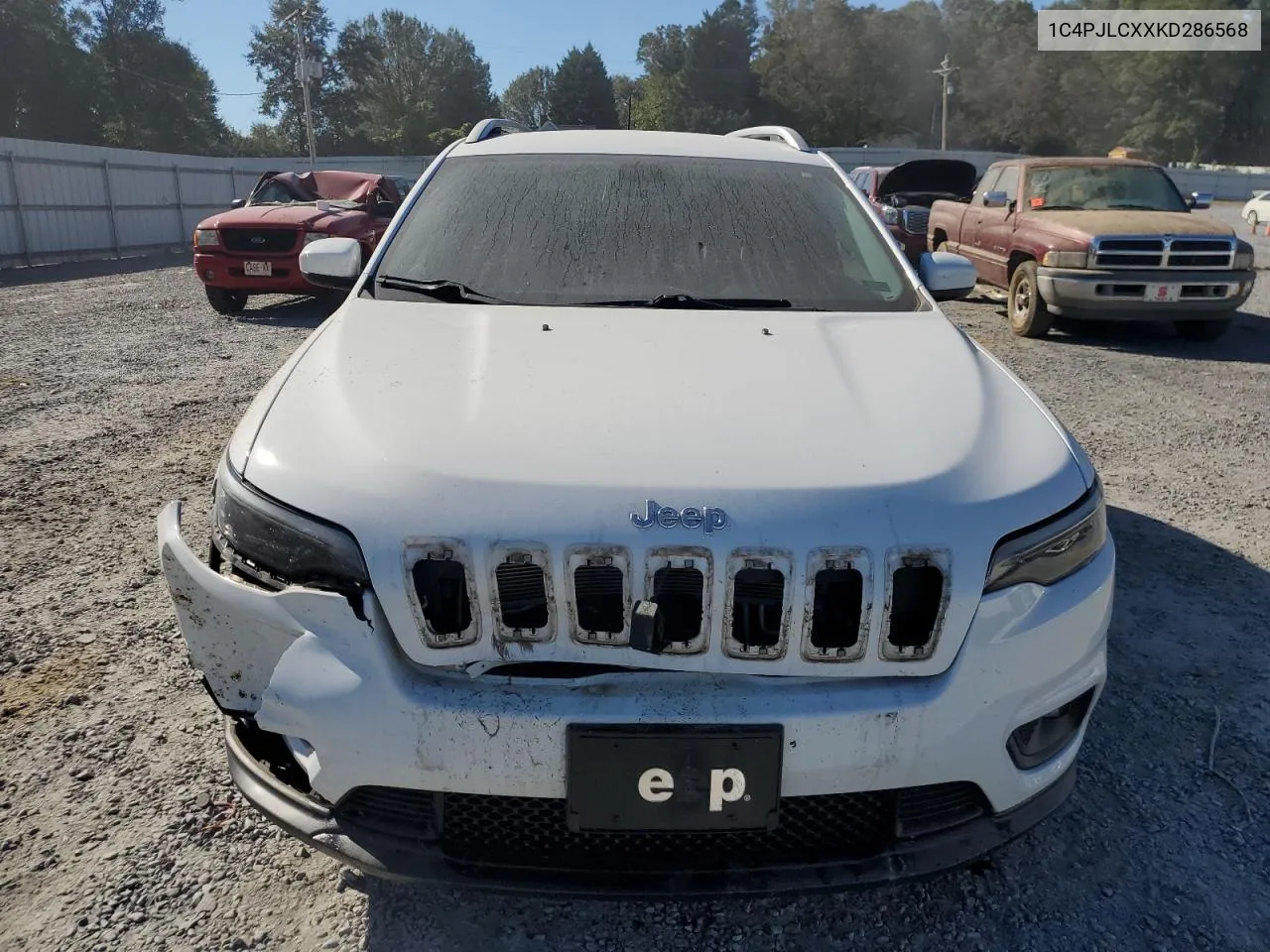 2019 Jeep Cherokee Latitude VIN: 1C4PJLCXXKD286568 Lot: 77003354