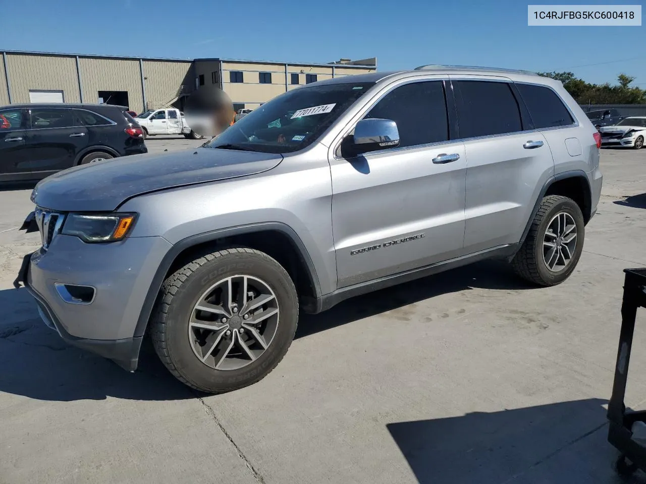 2019 Jeep Grand Cherokee Limited VIN: 1C4RJFBG5KC600418 Lot: 77011774