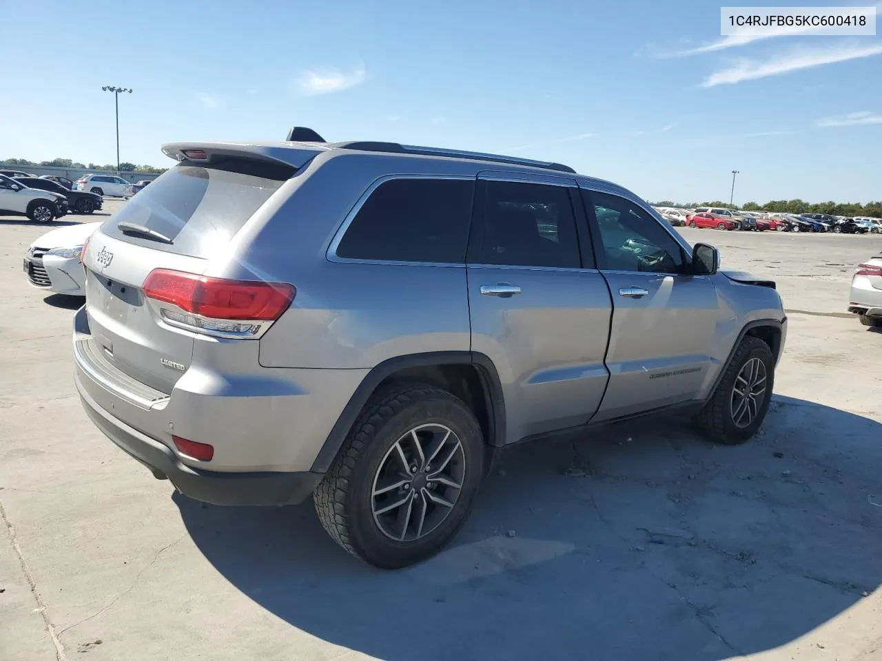 2019 Jeep Grand Cherokee Limited VIN: 1C4RJFBG5KC600418 Lot: 77011774