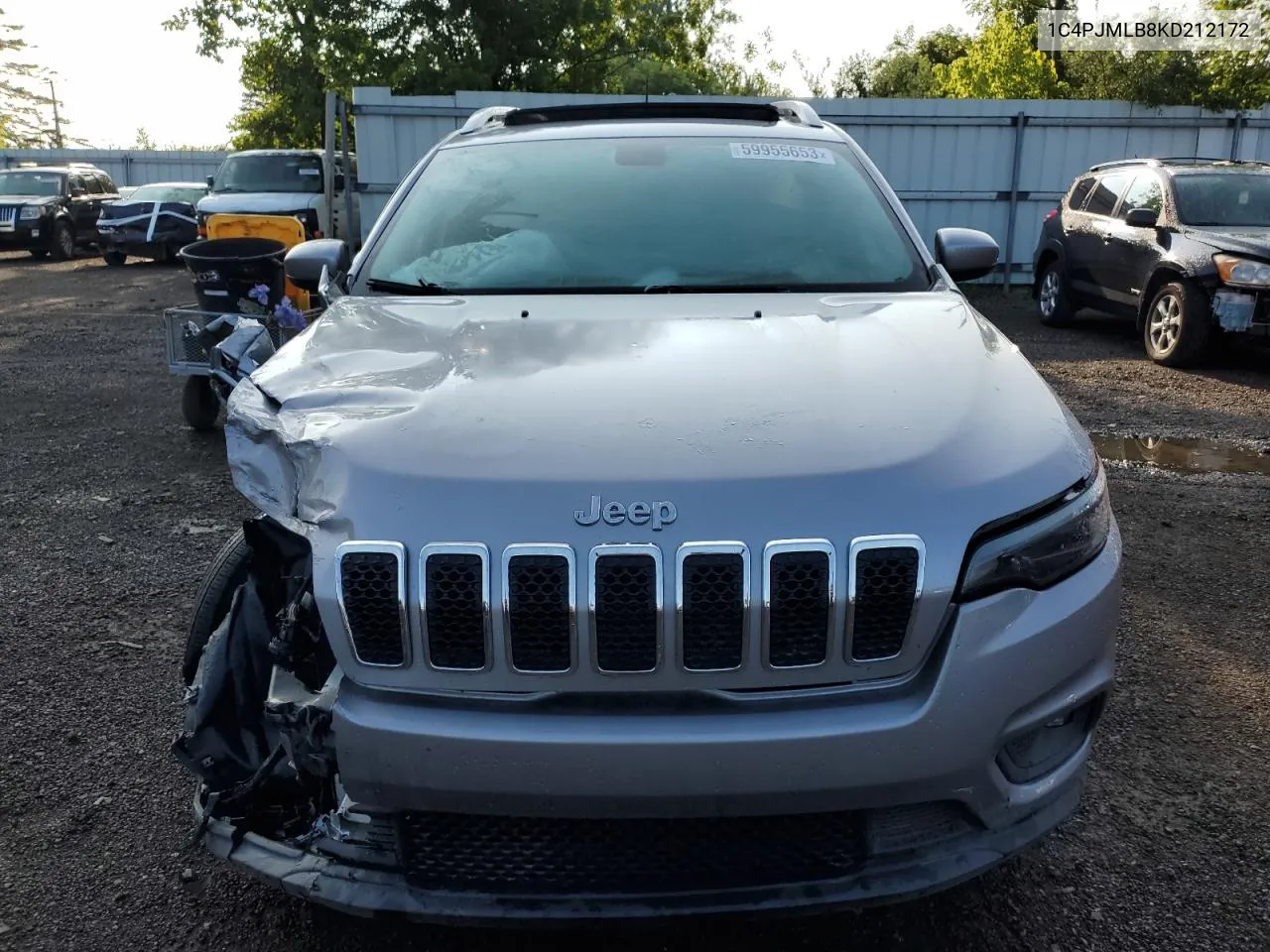 2019 Jeep Cherokee Latitude Plus VIN: 1C4PJMLB8KD212172 Lot: 77031904